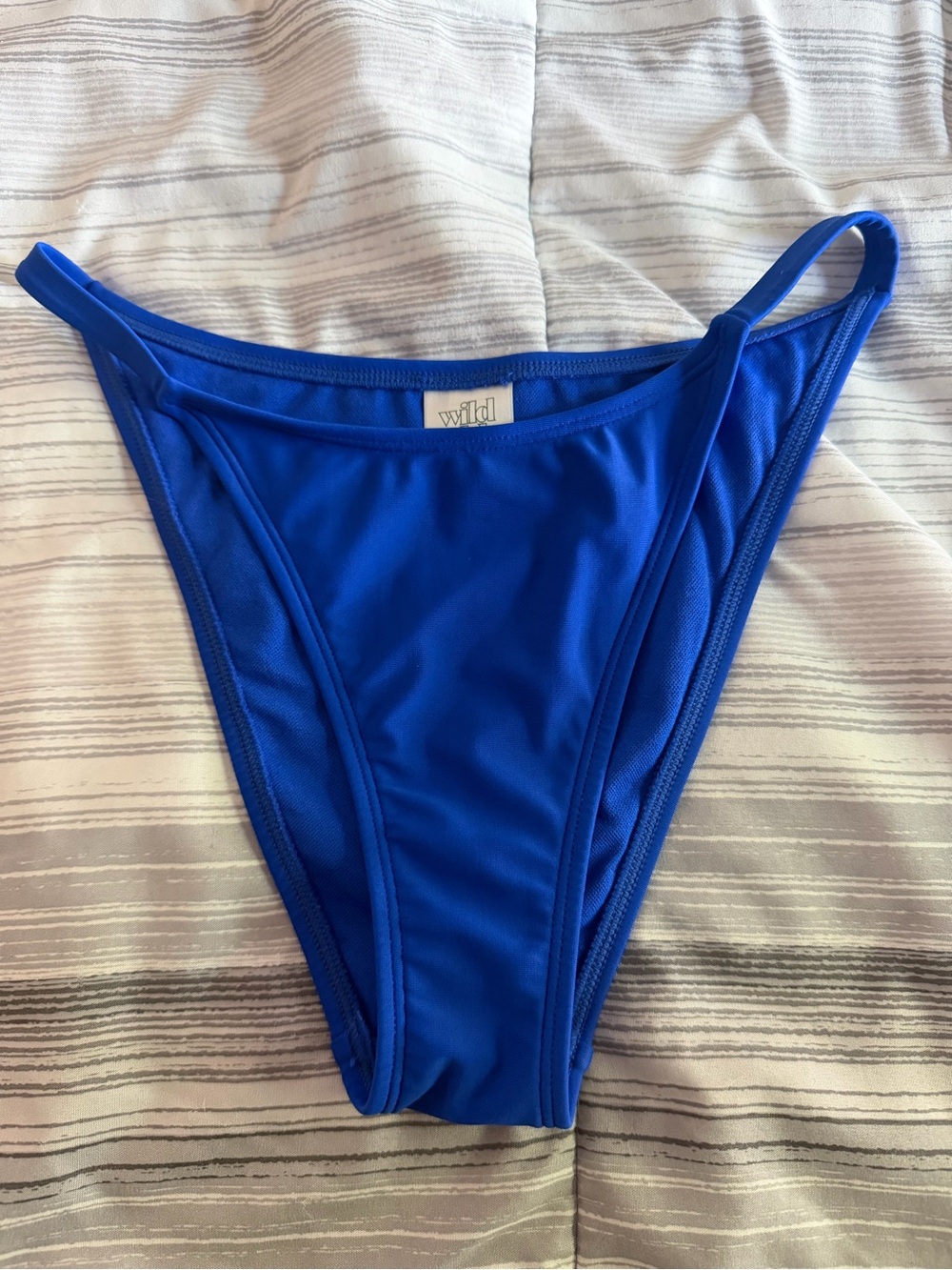 wild fable Royal Blue High-Cut Bikini Bottom